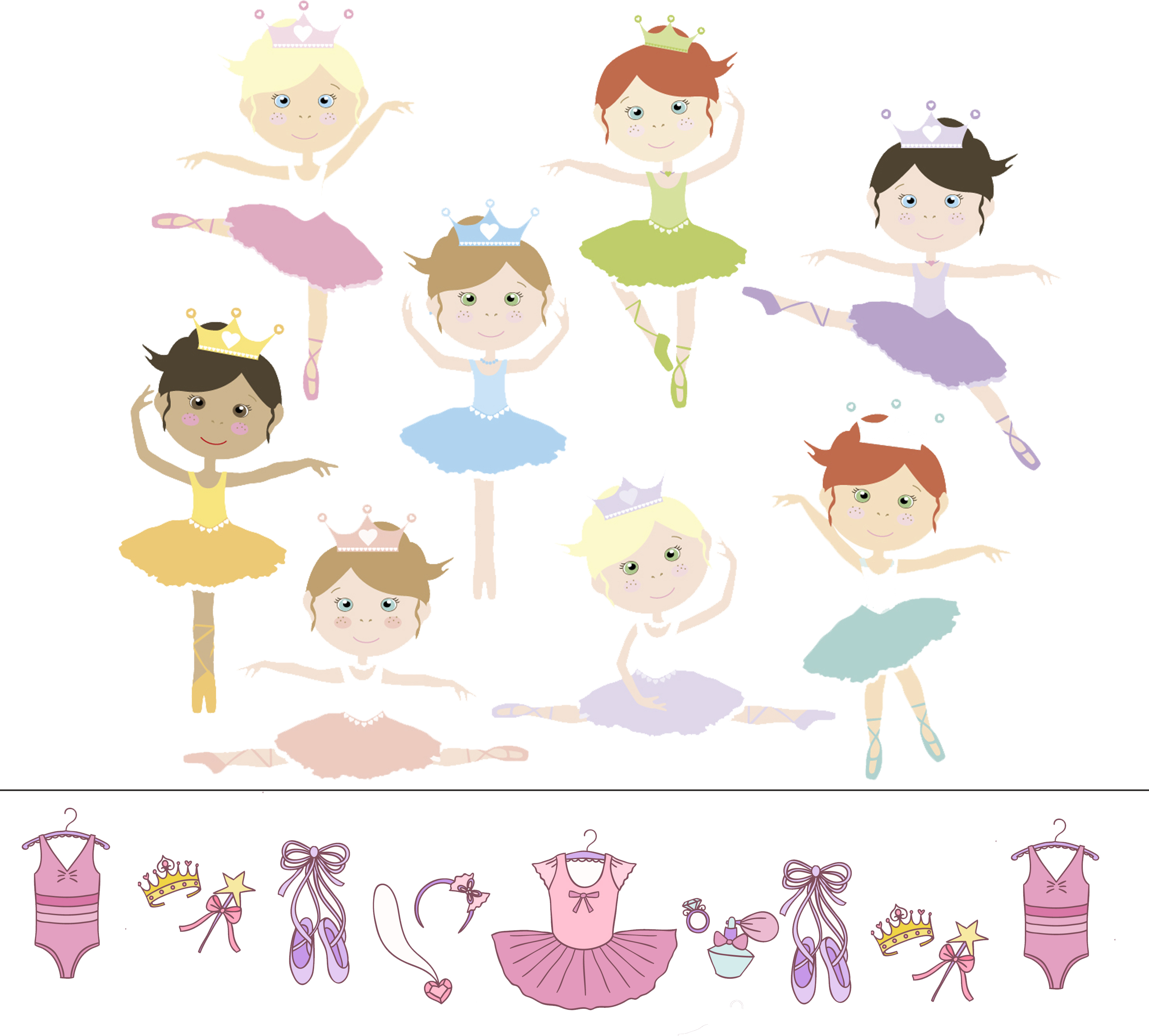 Wafer Paper bedruckt 2er Set - Ballerina