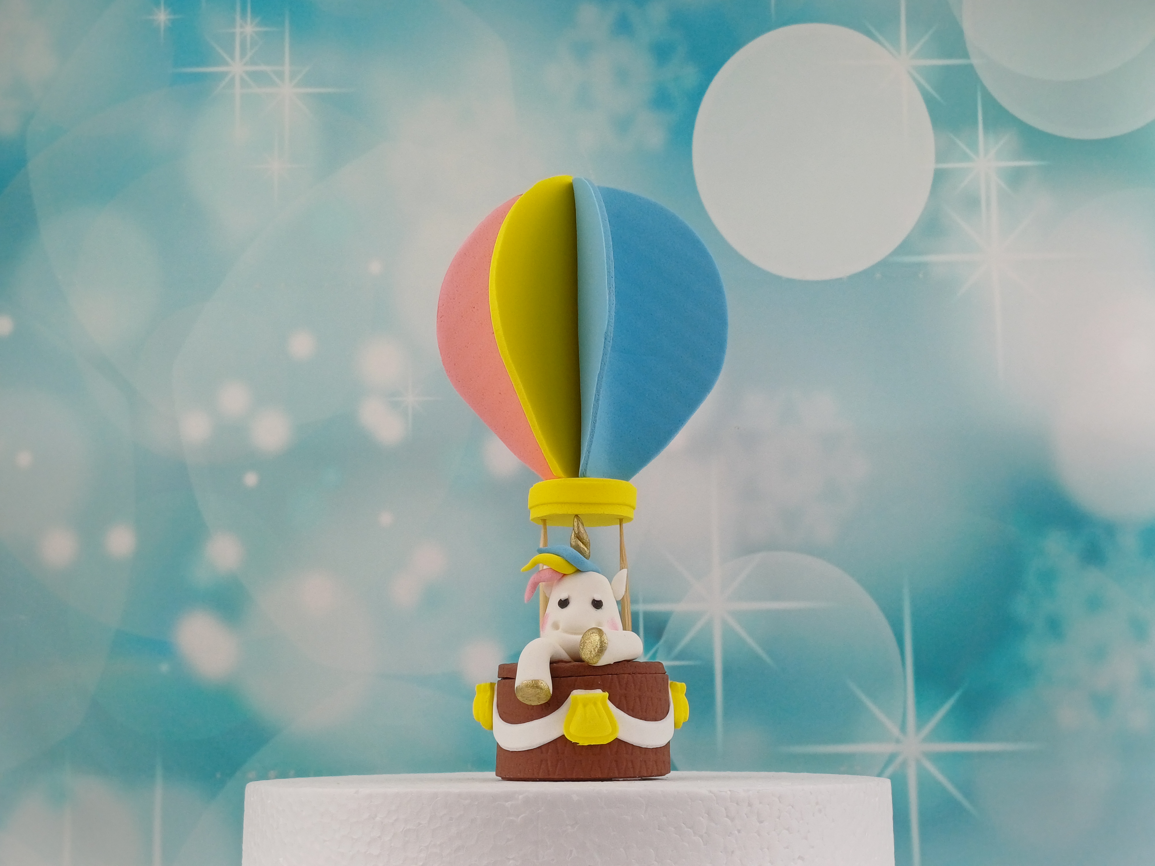 Heißluftballon mit Einhorn XXL