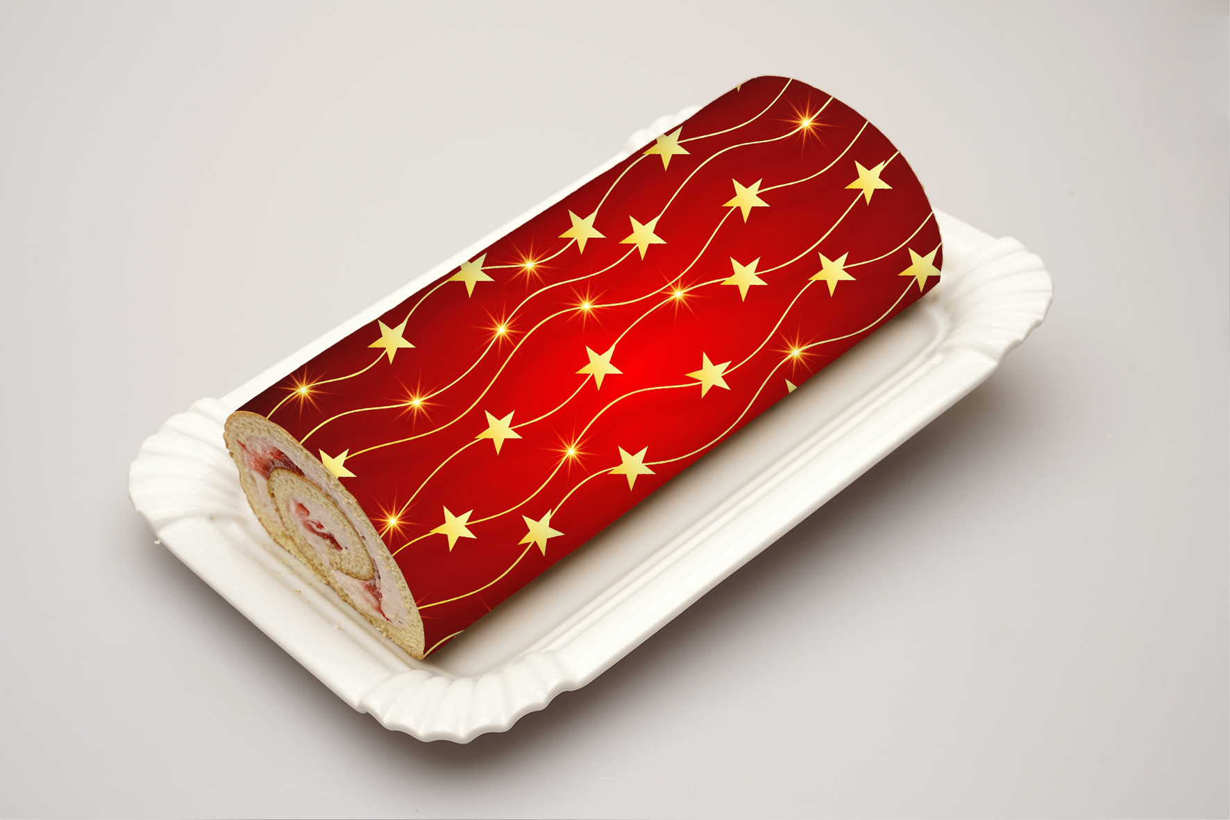 Rouladendekor Weihnachten Sterne