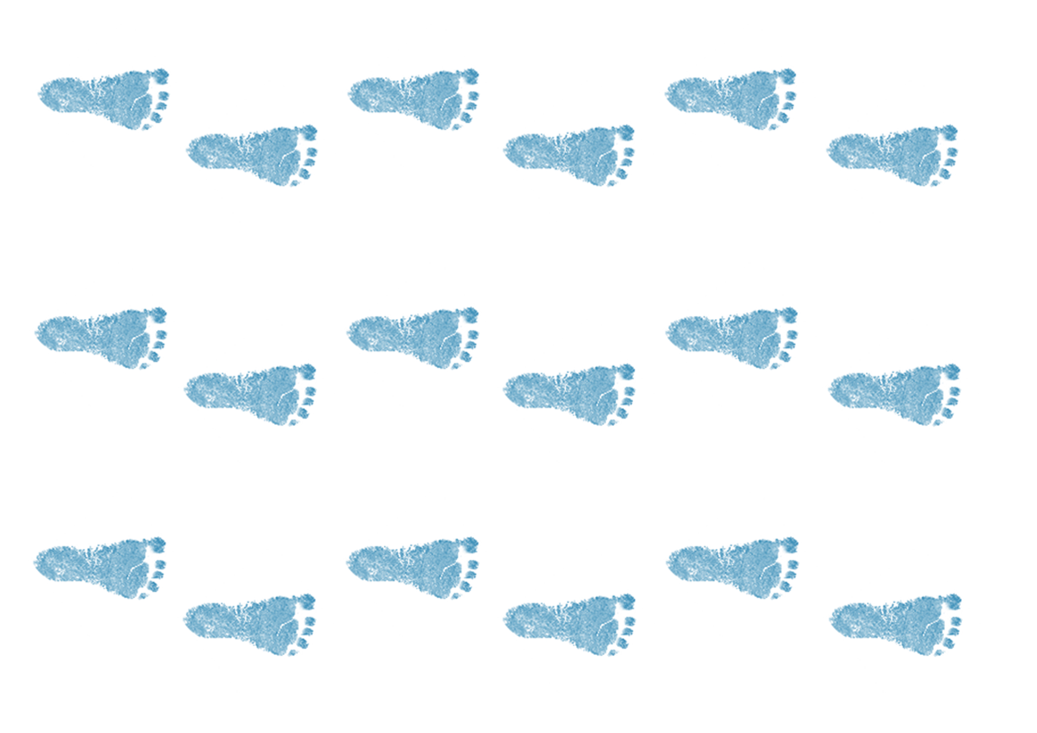 Tortenband Babyfüße blau