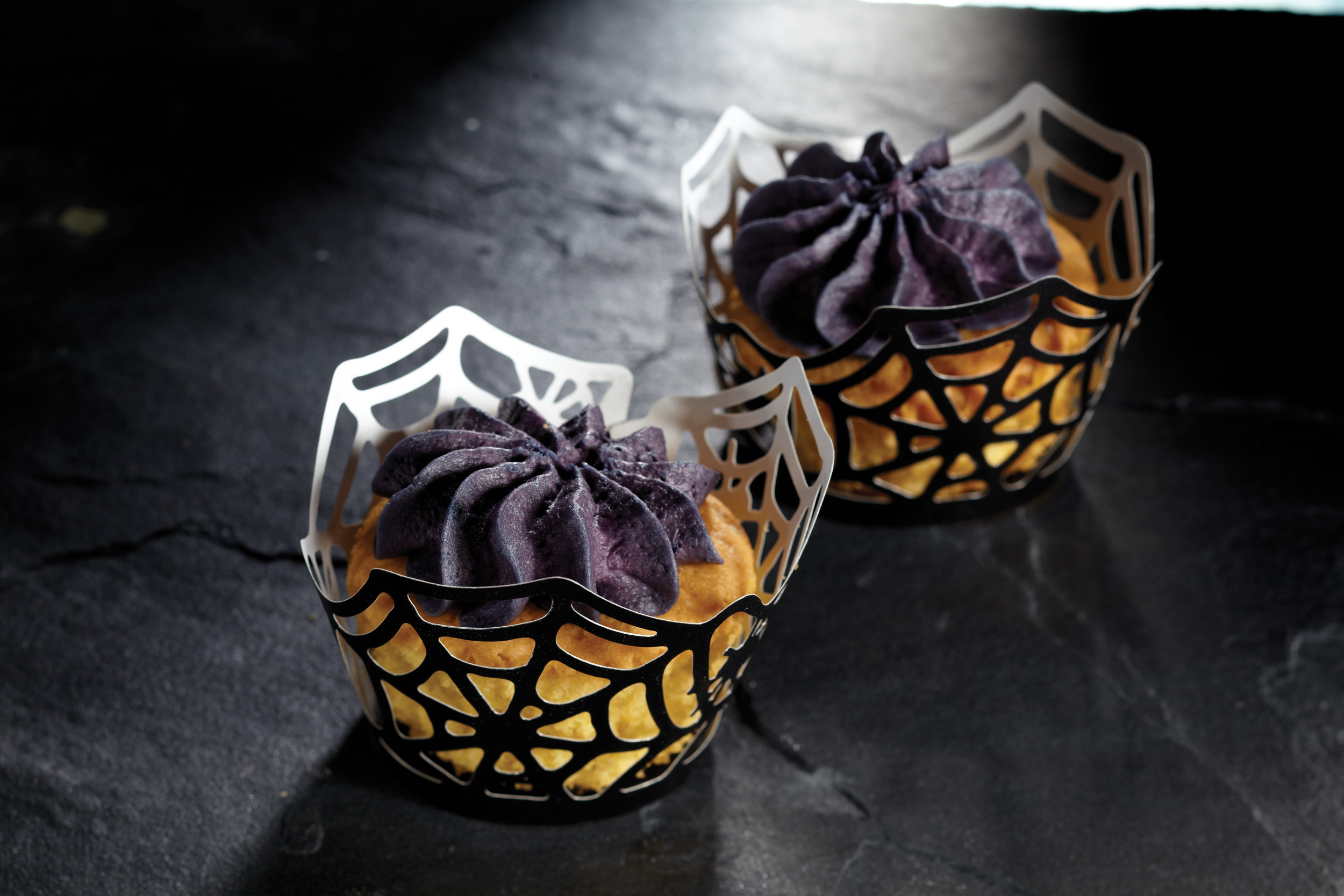 Cupcake Wraps Spinnenweben