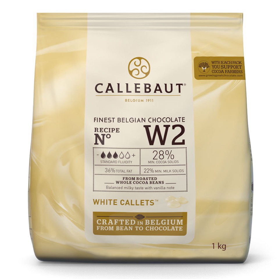 Callebaut Callets 1kg 28 % - weisse Kuvertüre