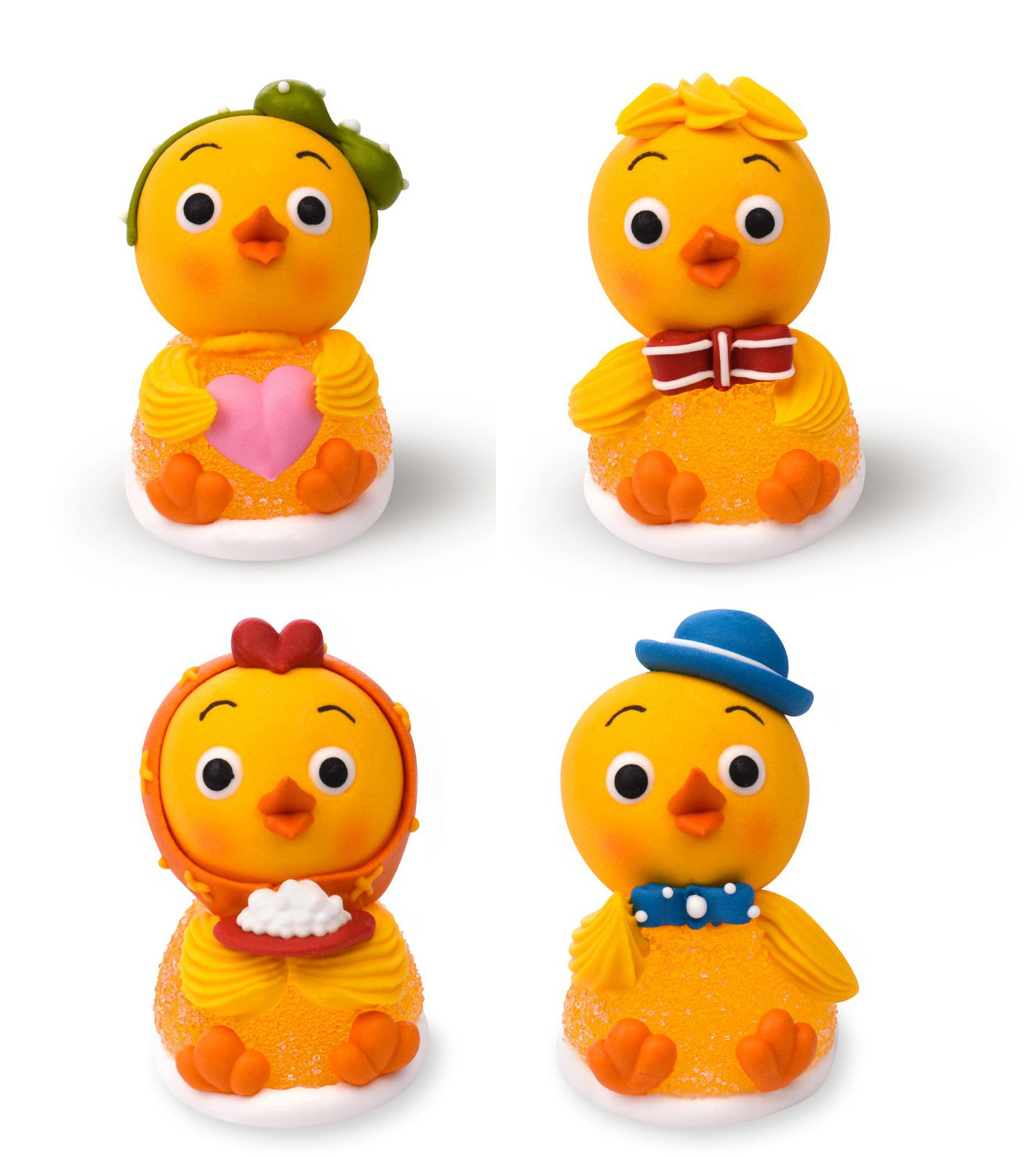 Küken aus Zucker und Gelee 4 teilig