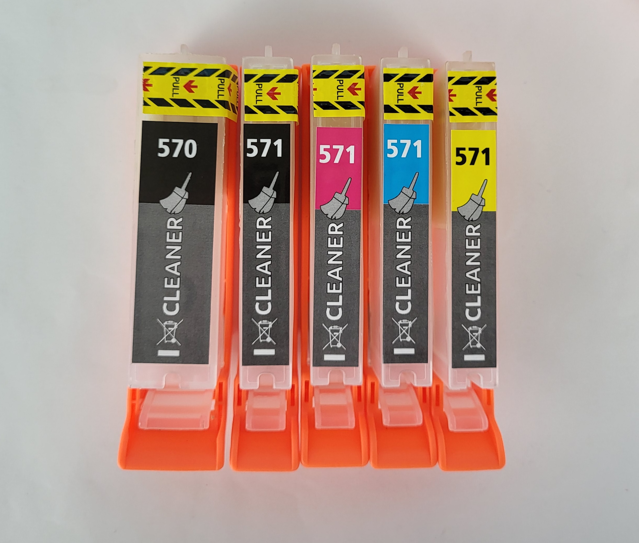 5er Set Reinigungs Patronen 570/571