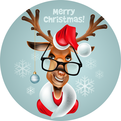 Keksaufleger Weihnachten Rudolf