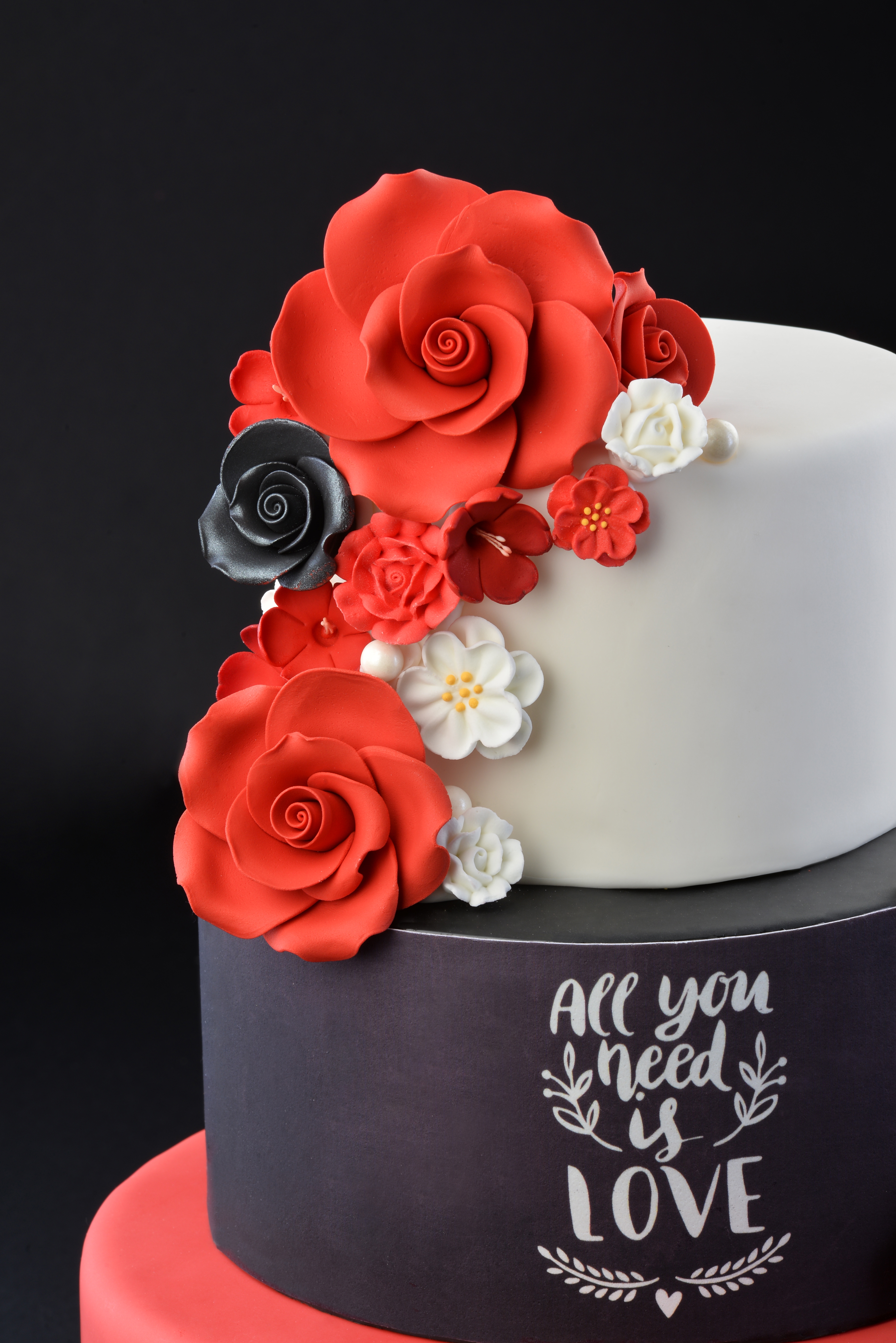 Zuckerblume rote Rose