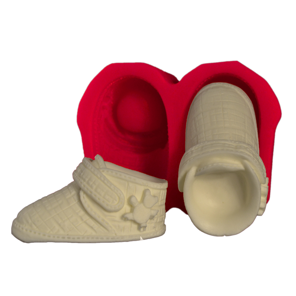 Silikonform Babyschuhe