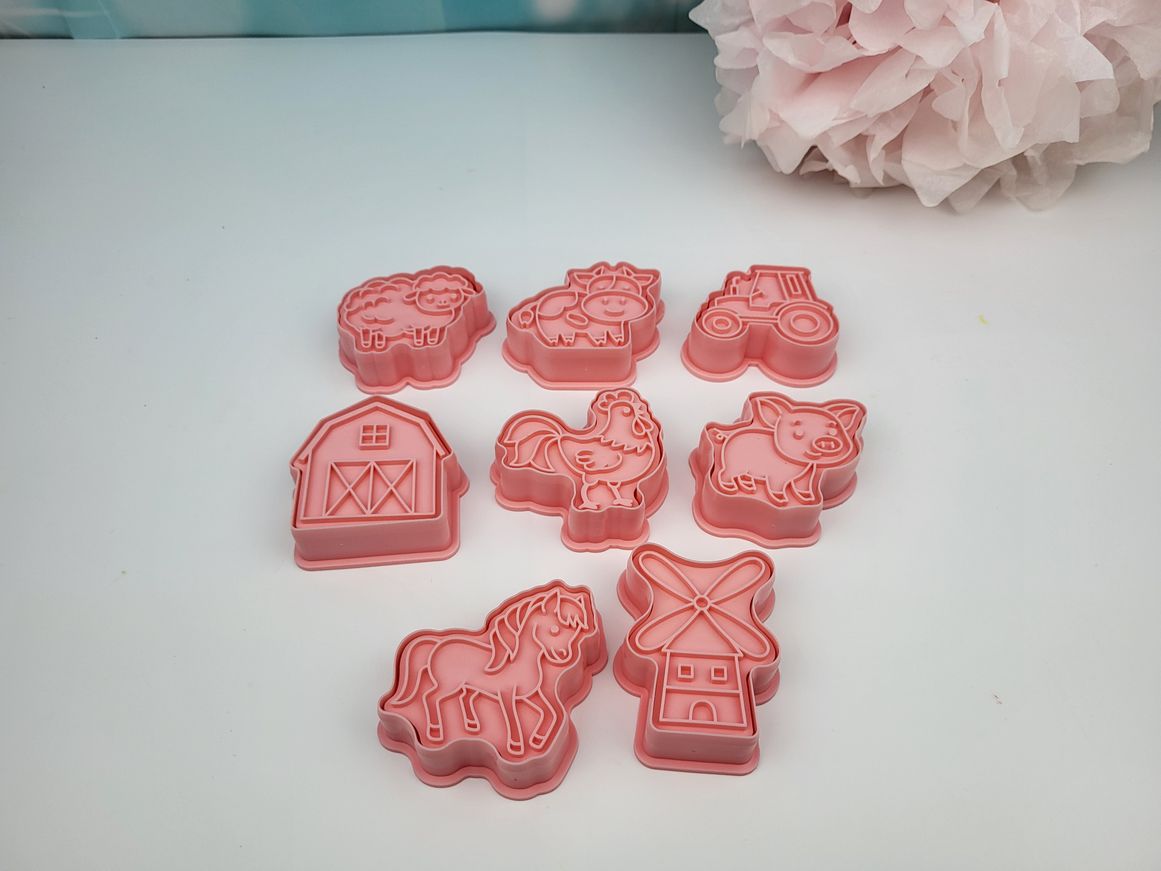 Präge Ausstecher Set Bauernhof| 8-teilig