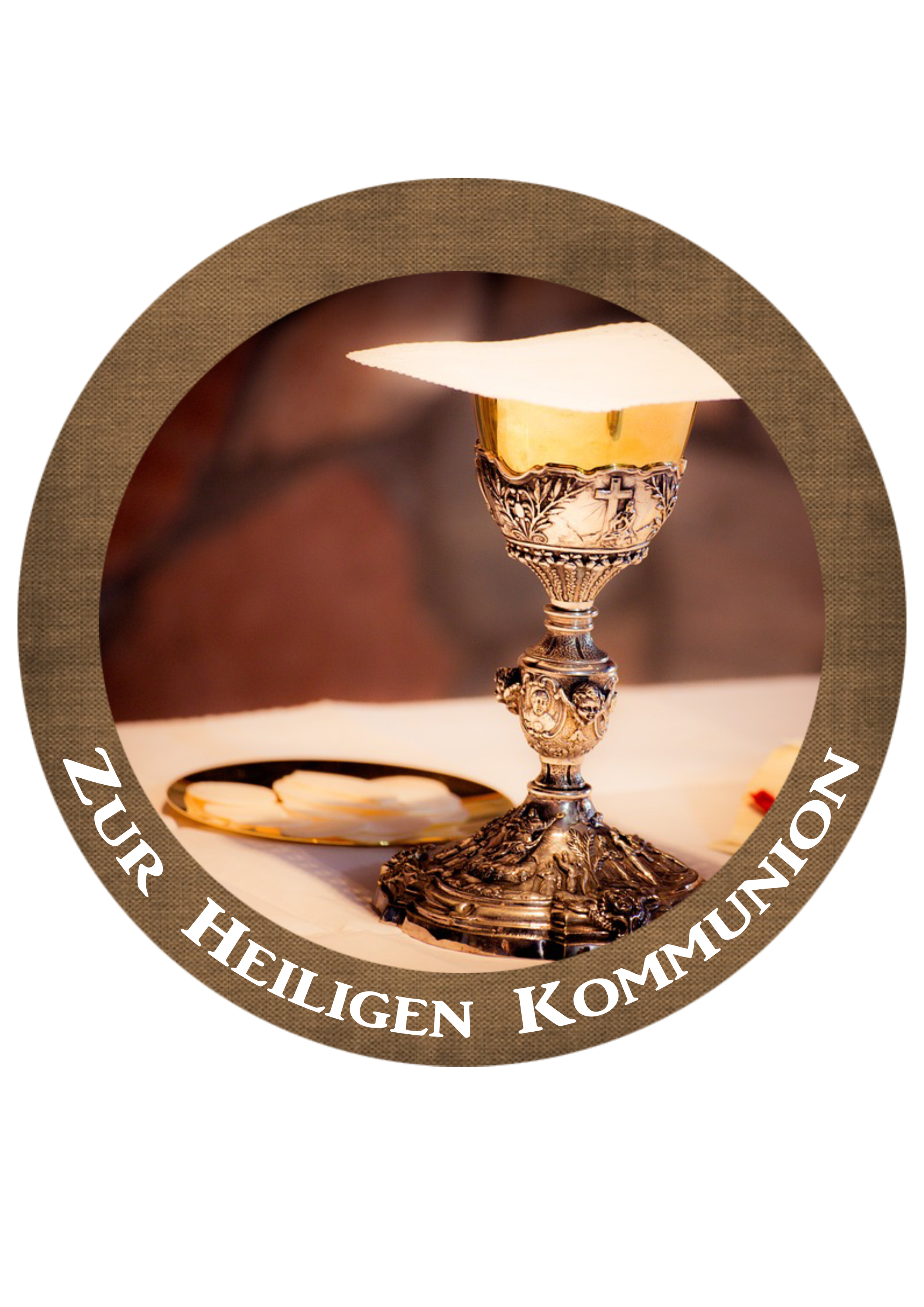 Tortenaufleger Erstkommunion