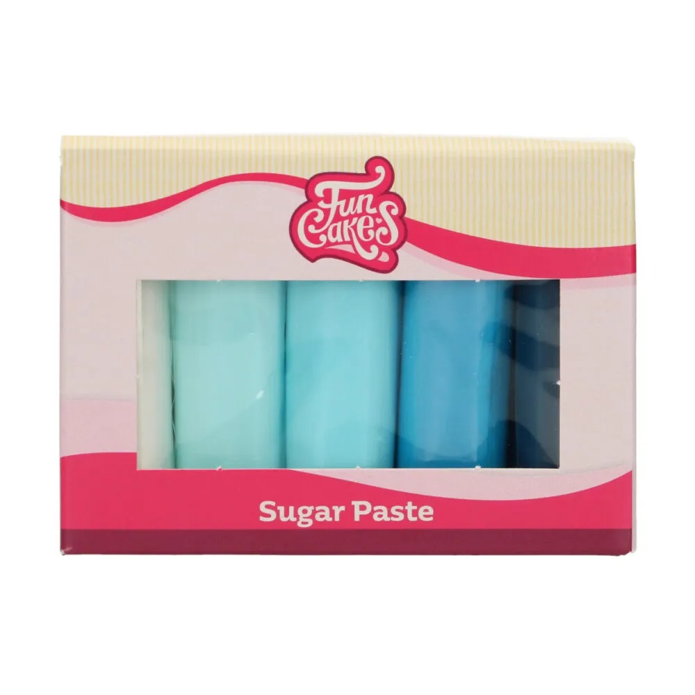 Rollfondant Multipack blue colours 5x100g