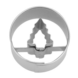 Ausstecher Tannenbaum in Ring mini  ø 3 cm