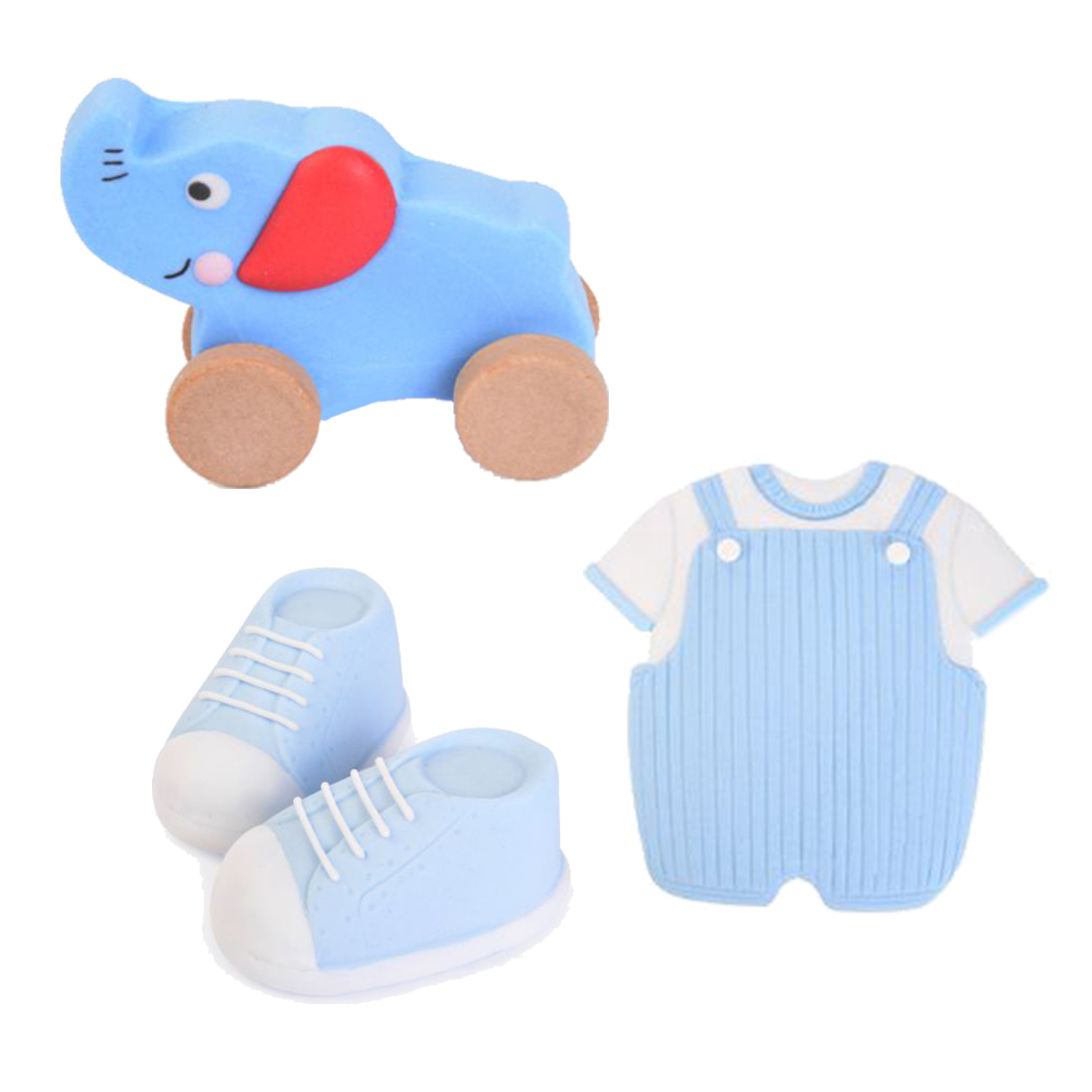 Zucker Set Junge Taufe 3-teilig