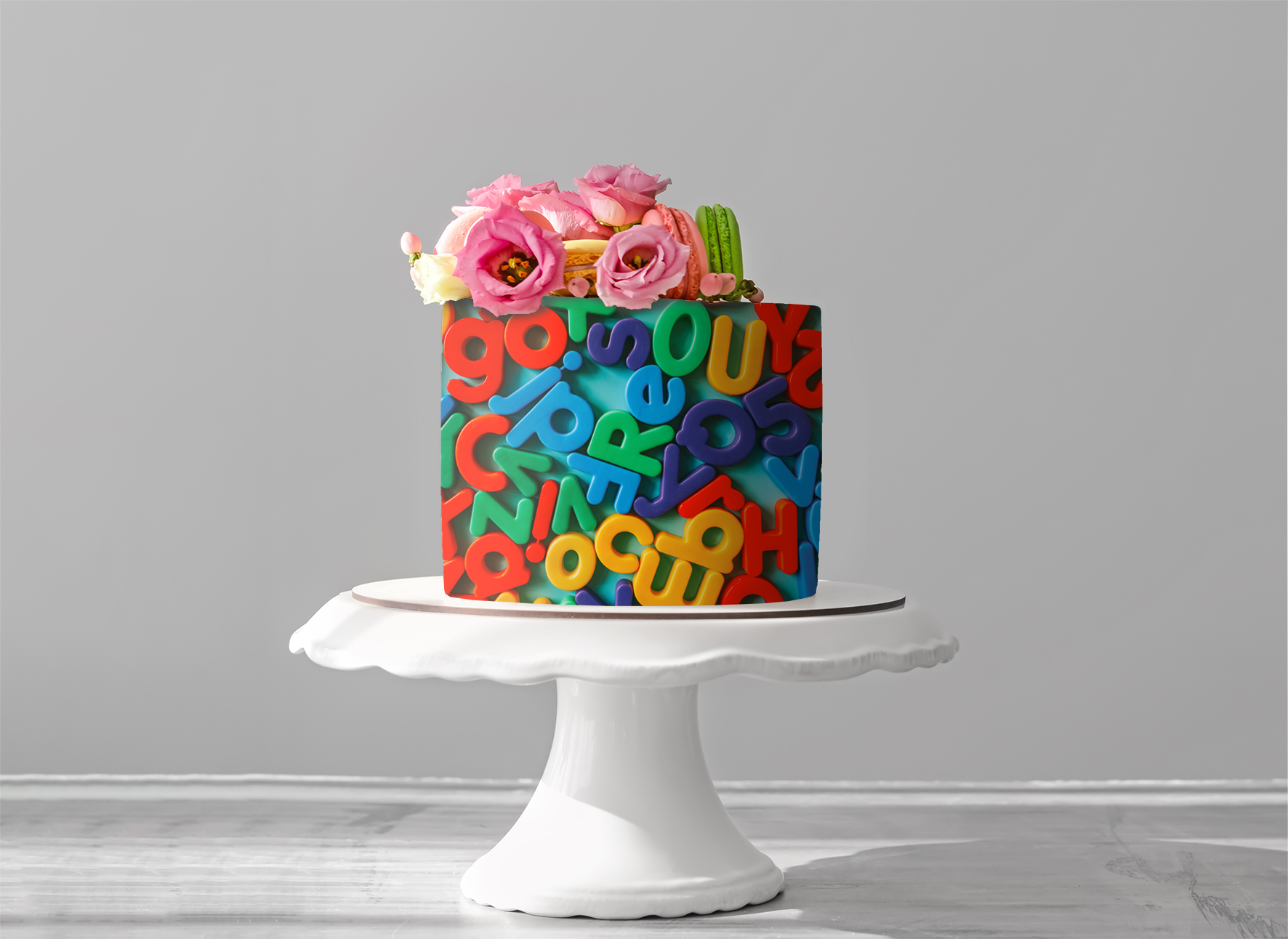 Deko Fondant  Buchstaben 