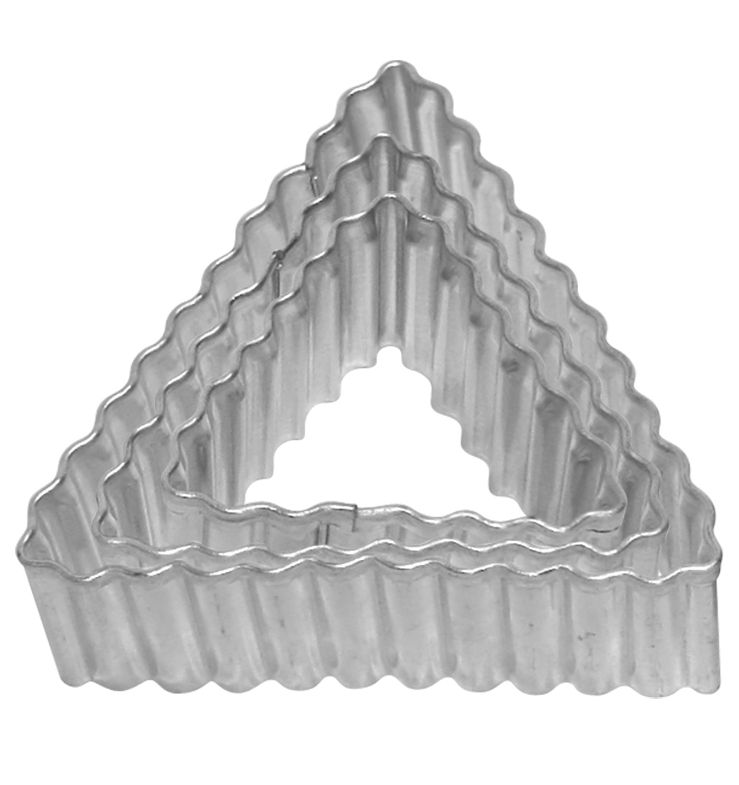 Terassenausstecher Dreieck gerippt 3-Teilig