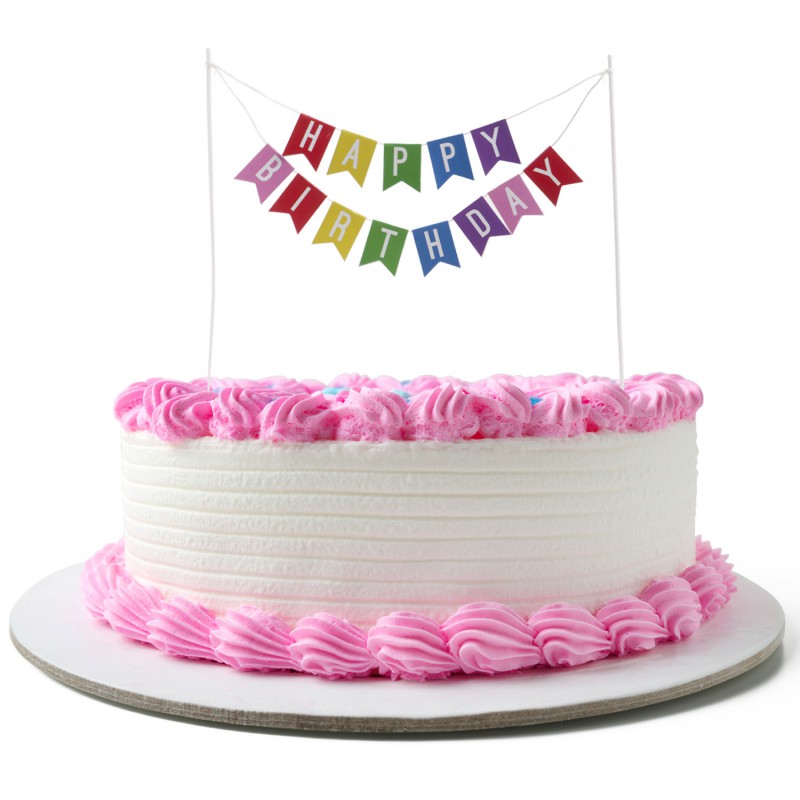 Cake Topper - Happy Birthday Wimpelkette