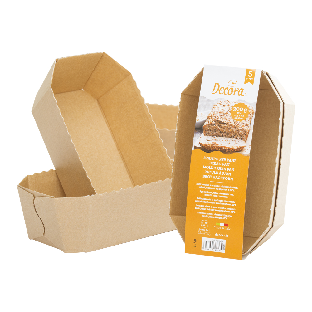 Brot Papier Backformen 5 teilig