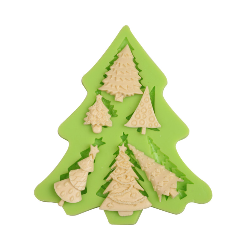 Silikonform Weihnachsbäume