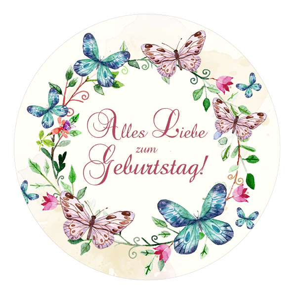 Tortenbild Geburtstag Oblate 19 cm