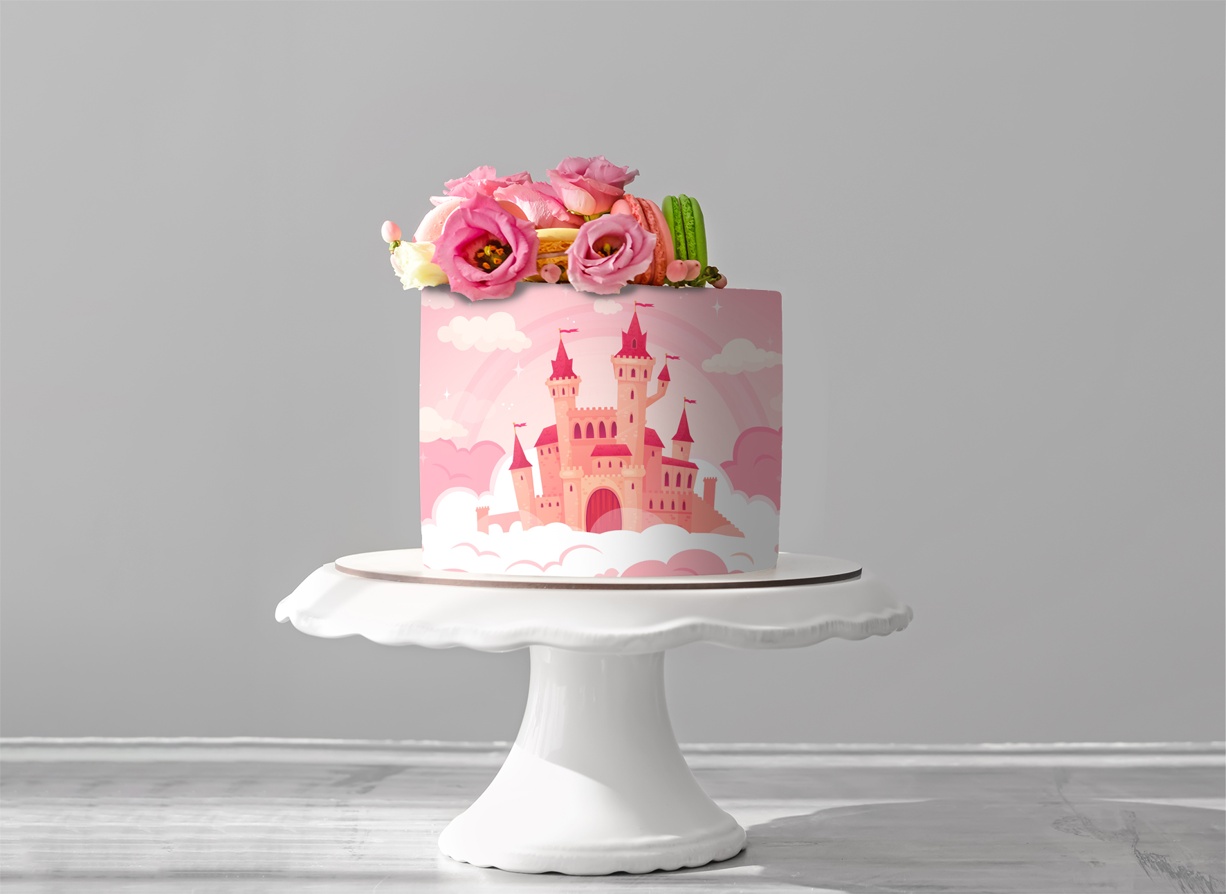 Deko Fondant Prinzessin Schloss
