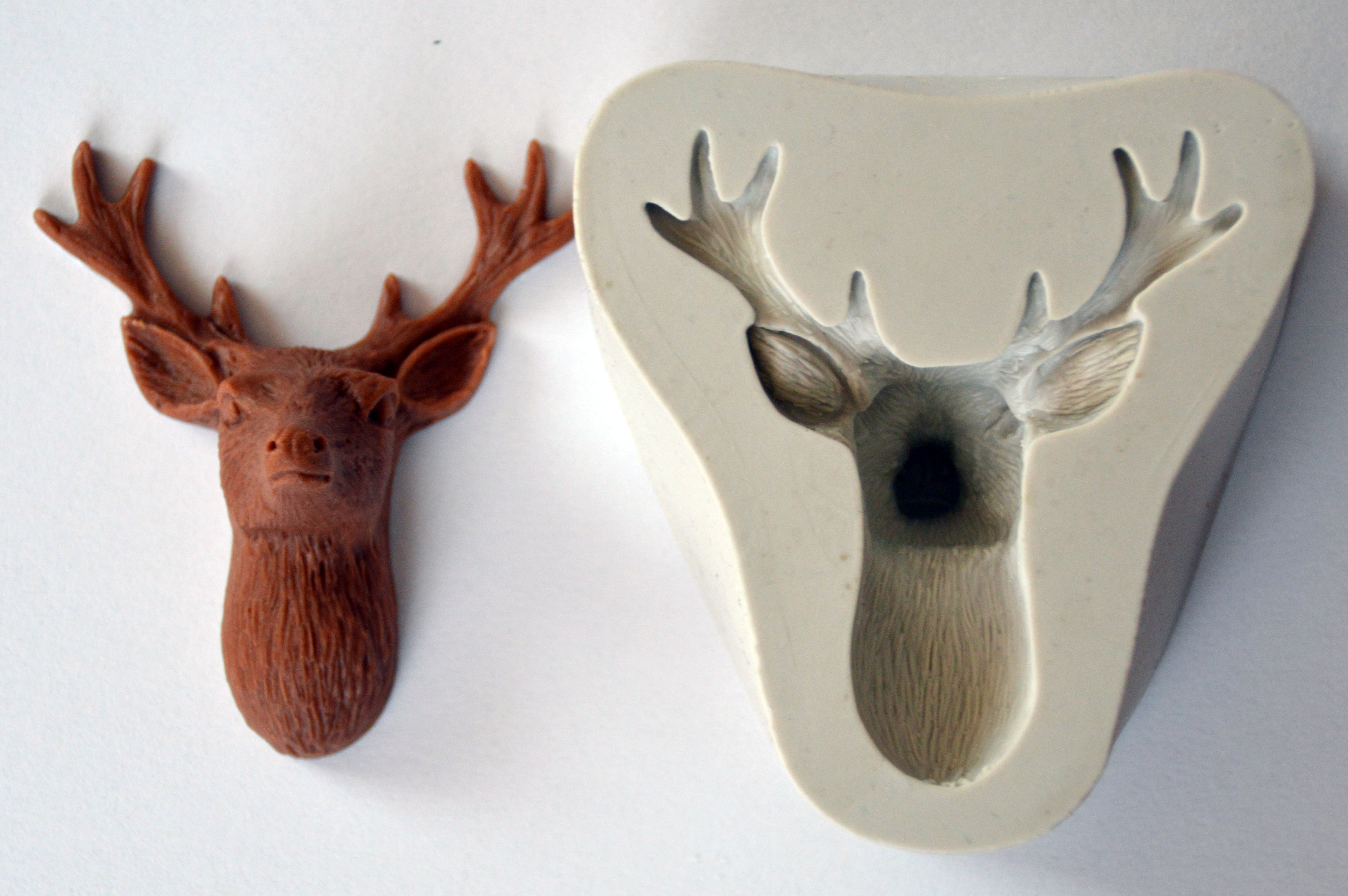 Silikonform Hirschkopf