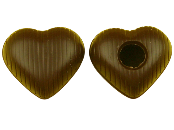 Herz-Hohlkörper Medium Zartbitter 