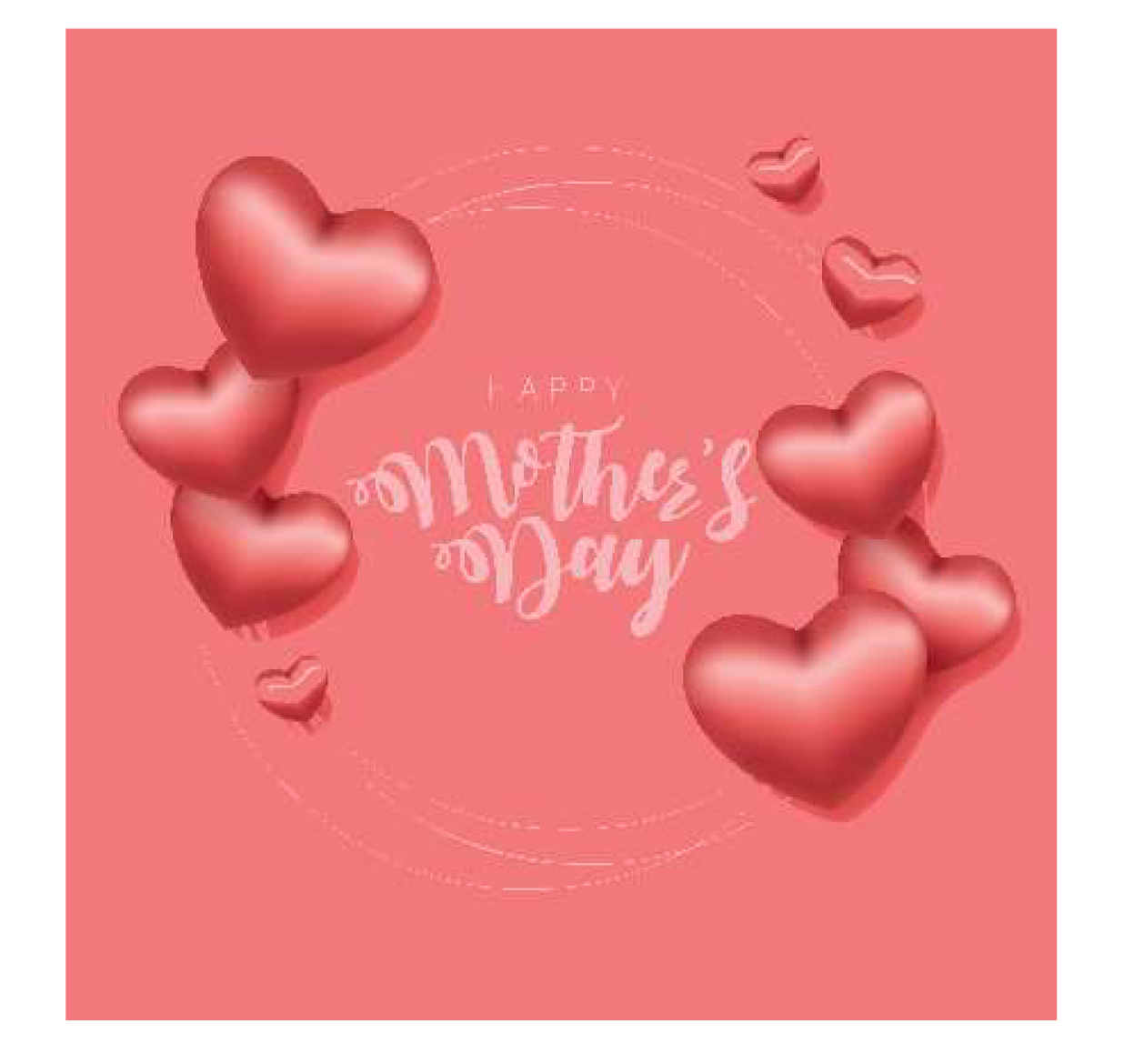 Petit Four / Punschkrapfen  Aufleger Muttertag 