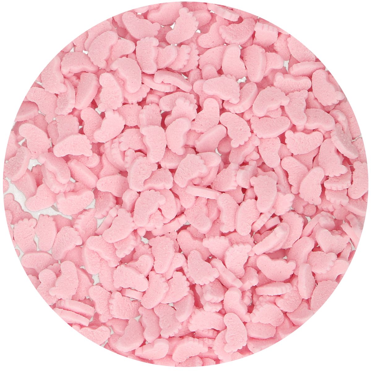 Streudekor Baby-Füßchen Rosa 55g