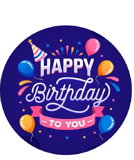 Muffinaufleger Happy Birthday