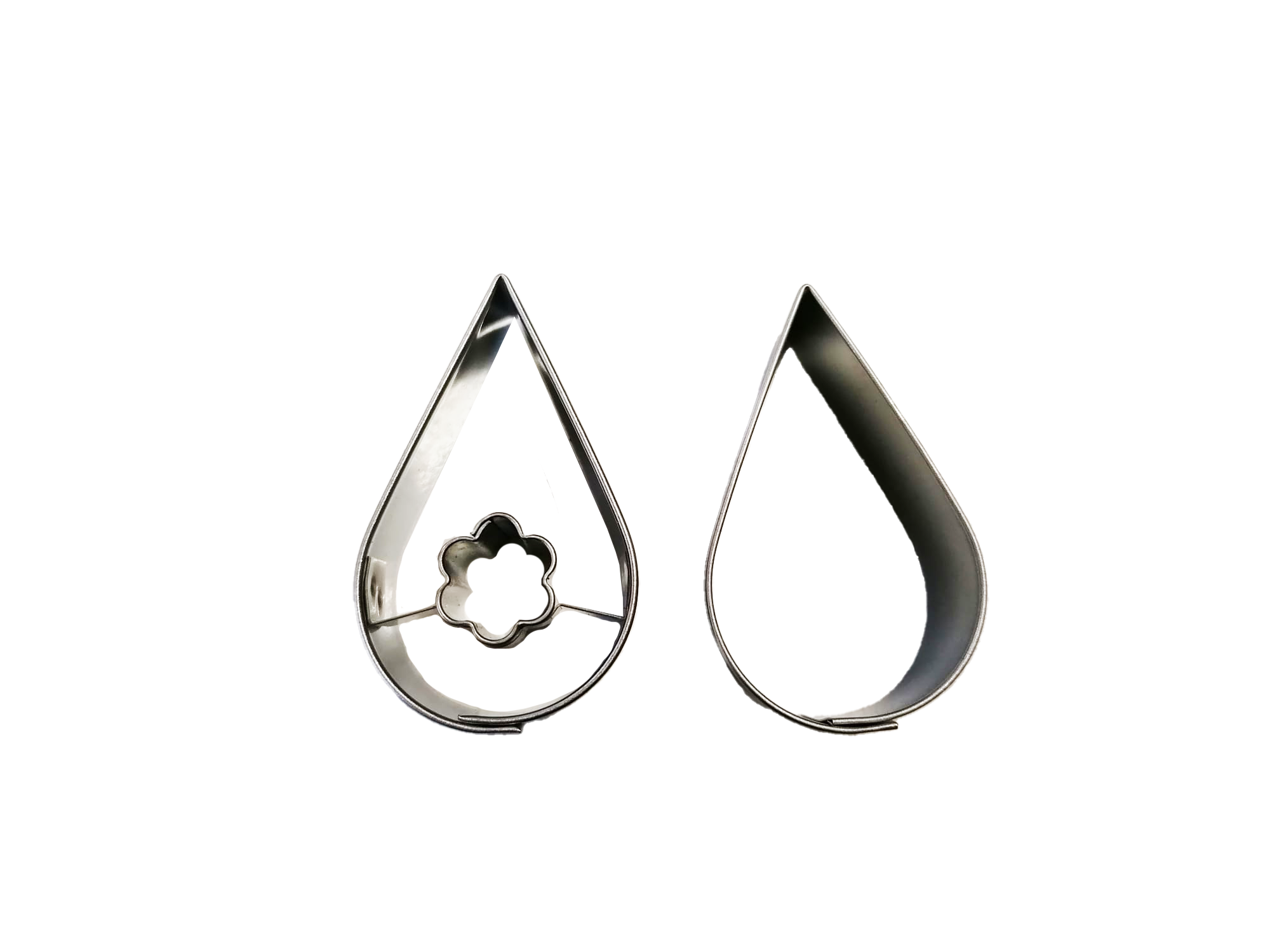 Linzer Ausstecher Tropfen mit Blume