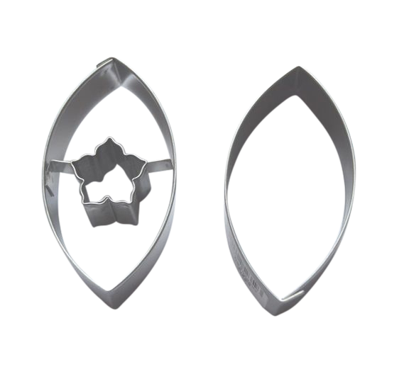 Linzer Ausstecher Oval mit Lilie 