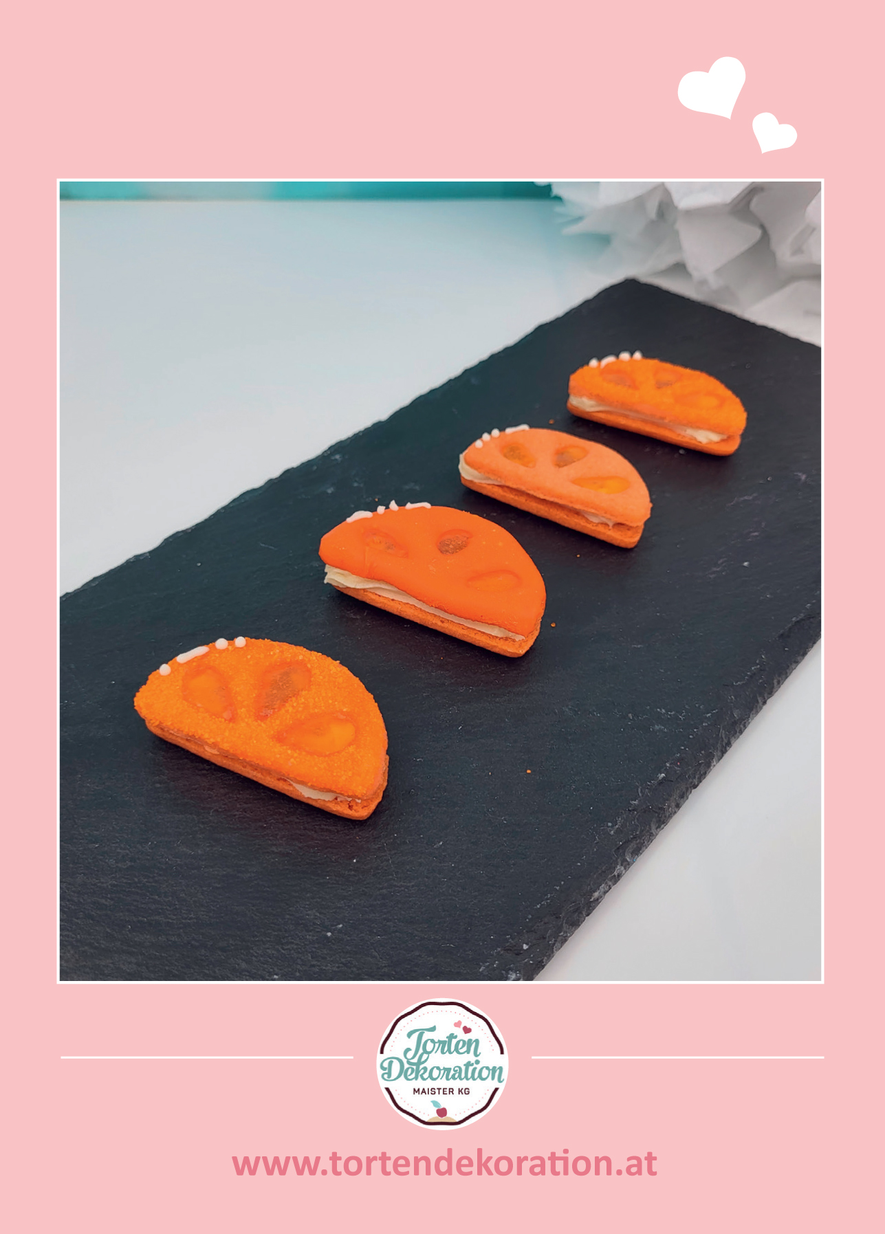 Rezeptkarte Mandarinenkekse