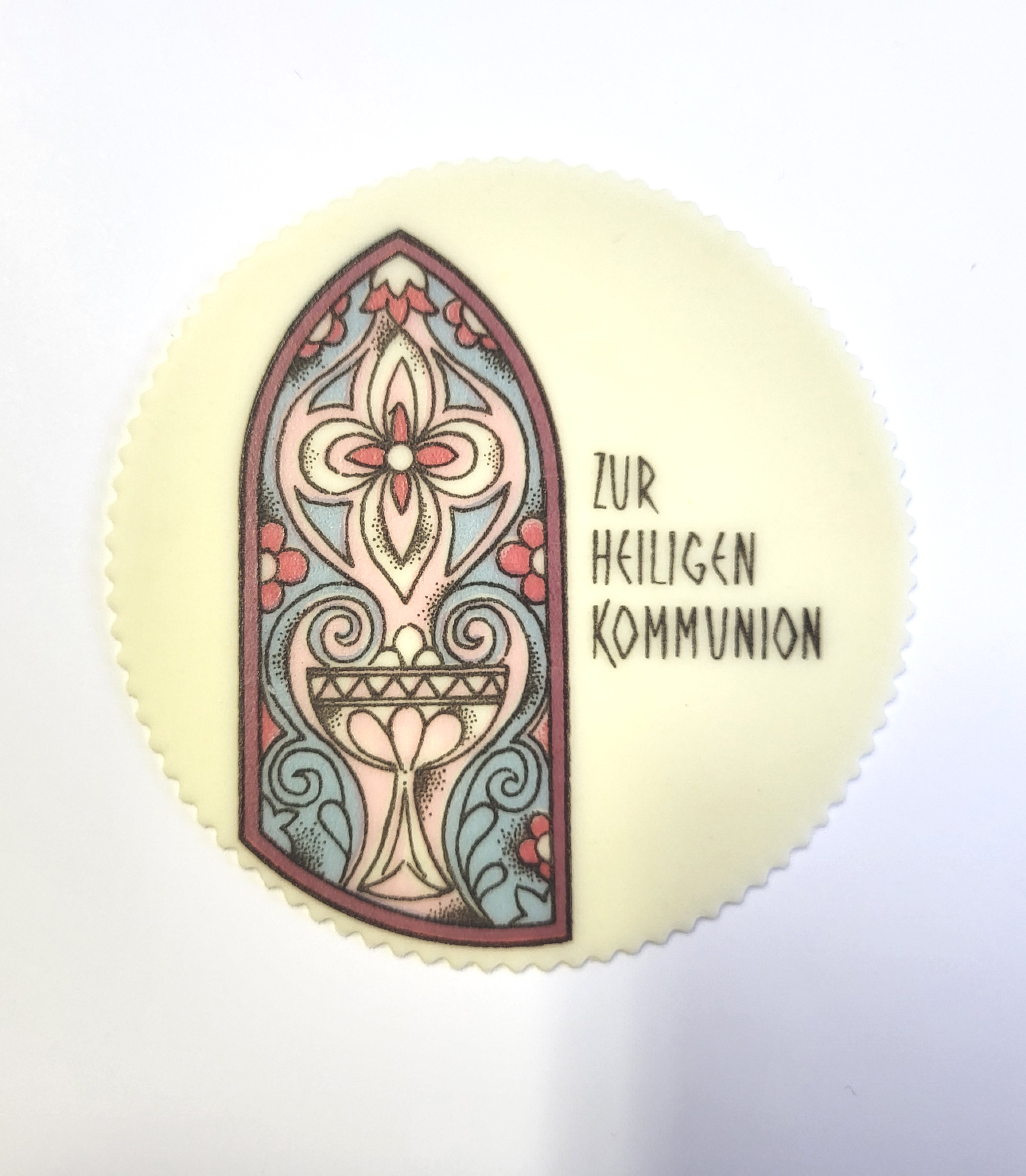 Zuckeraufleger Dekorschilder  Zur Kommunion Ø 10 cm