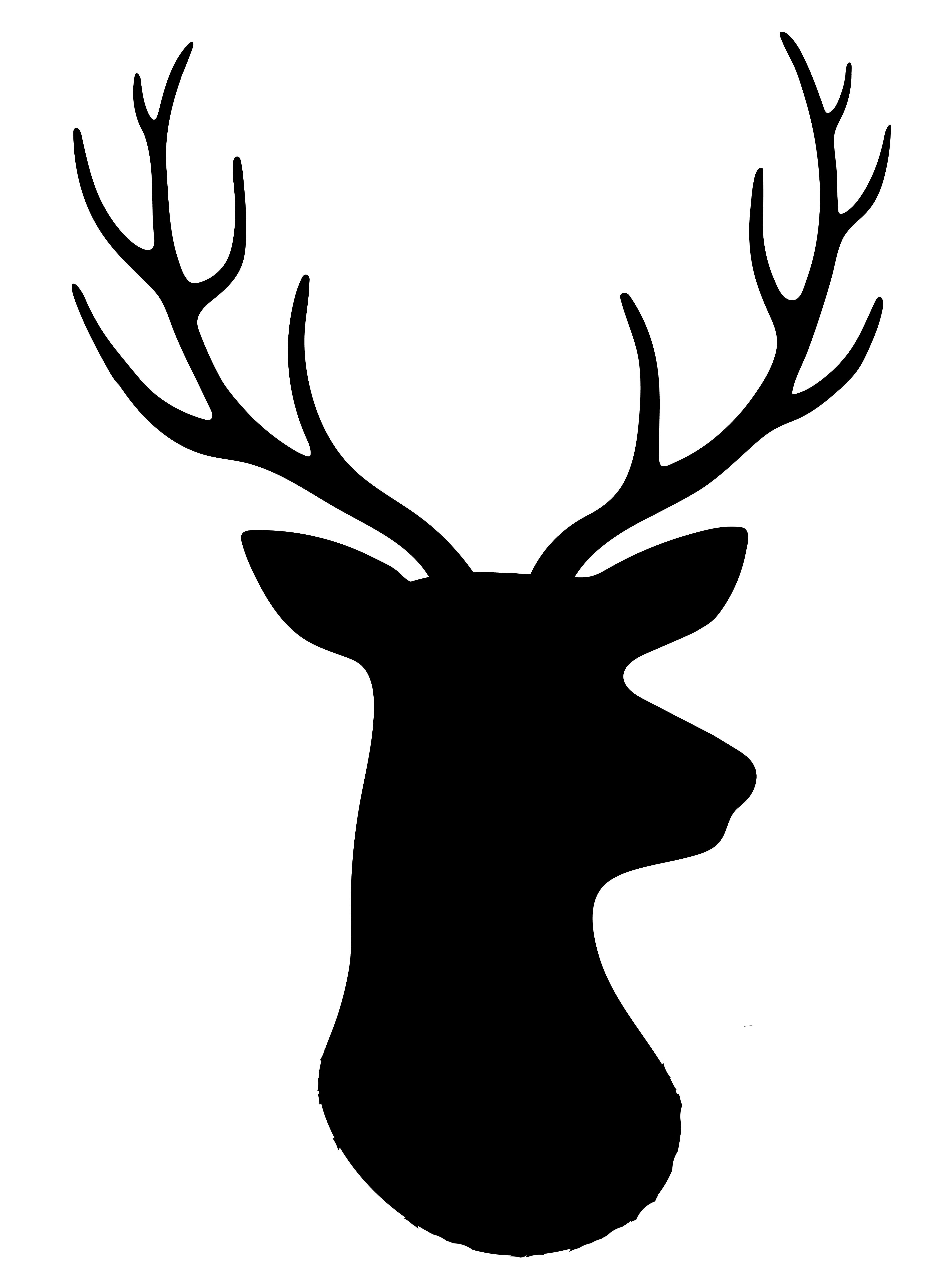 Pralinenaufkleber Sticker Hirsch