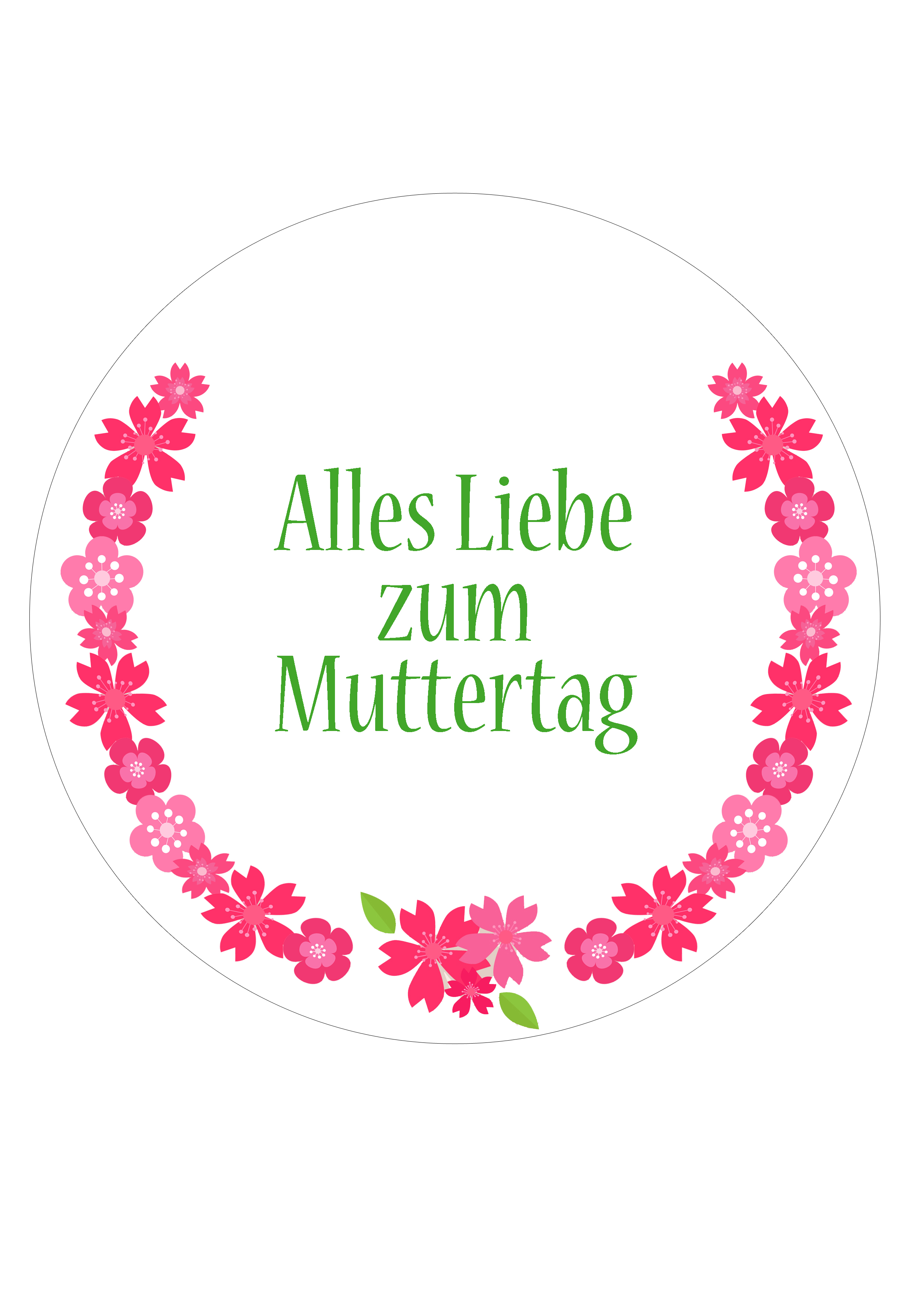 Tortenbild Muttertag