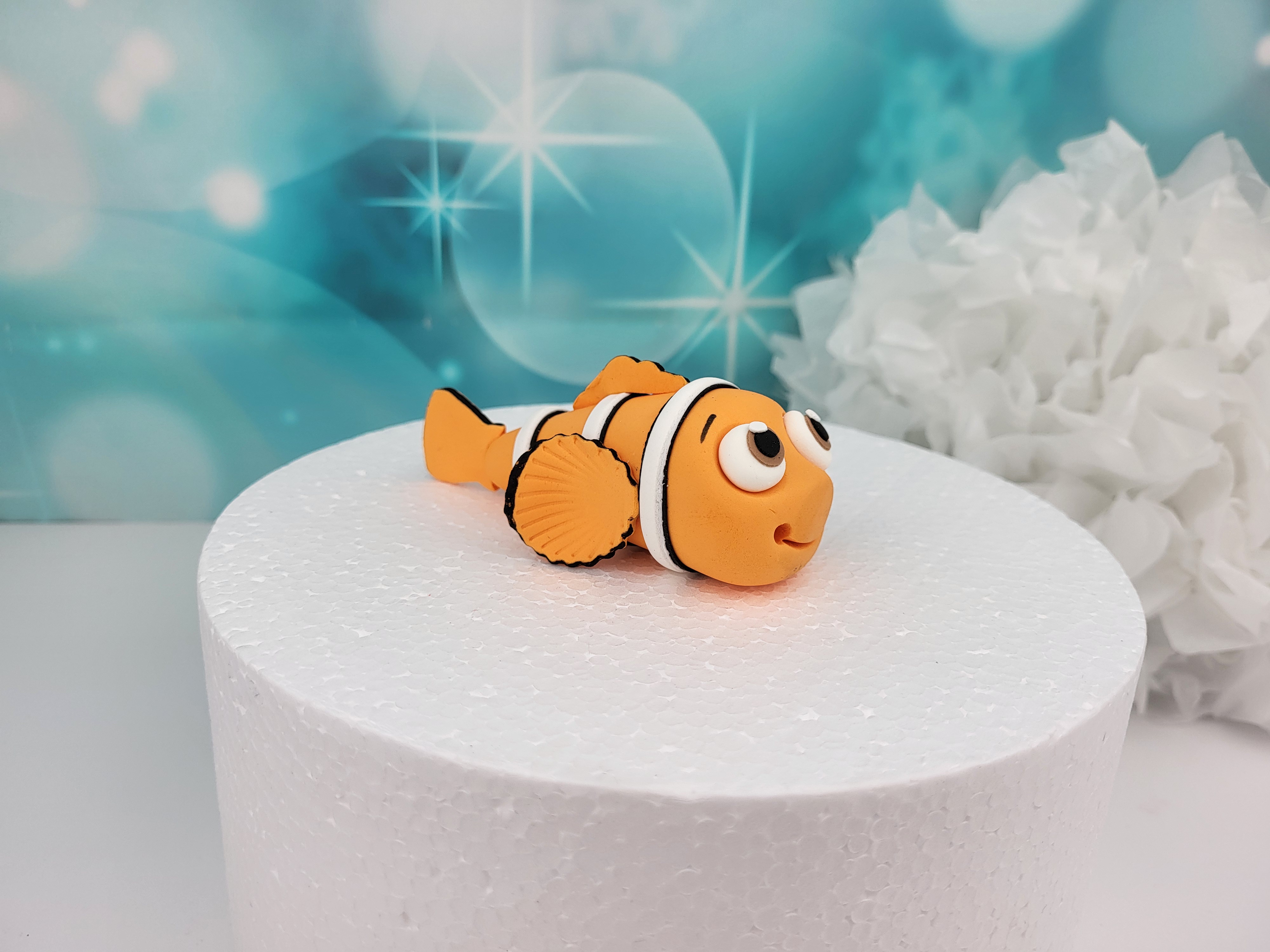 Tortenfigur Fisch aus Zuckermasse - Nemo