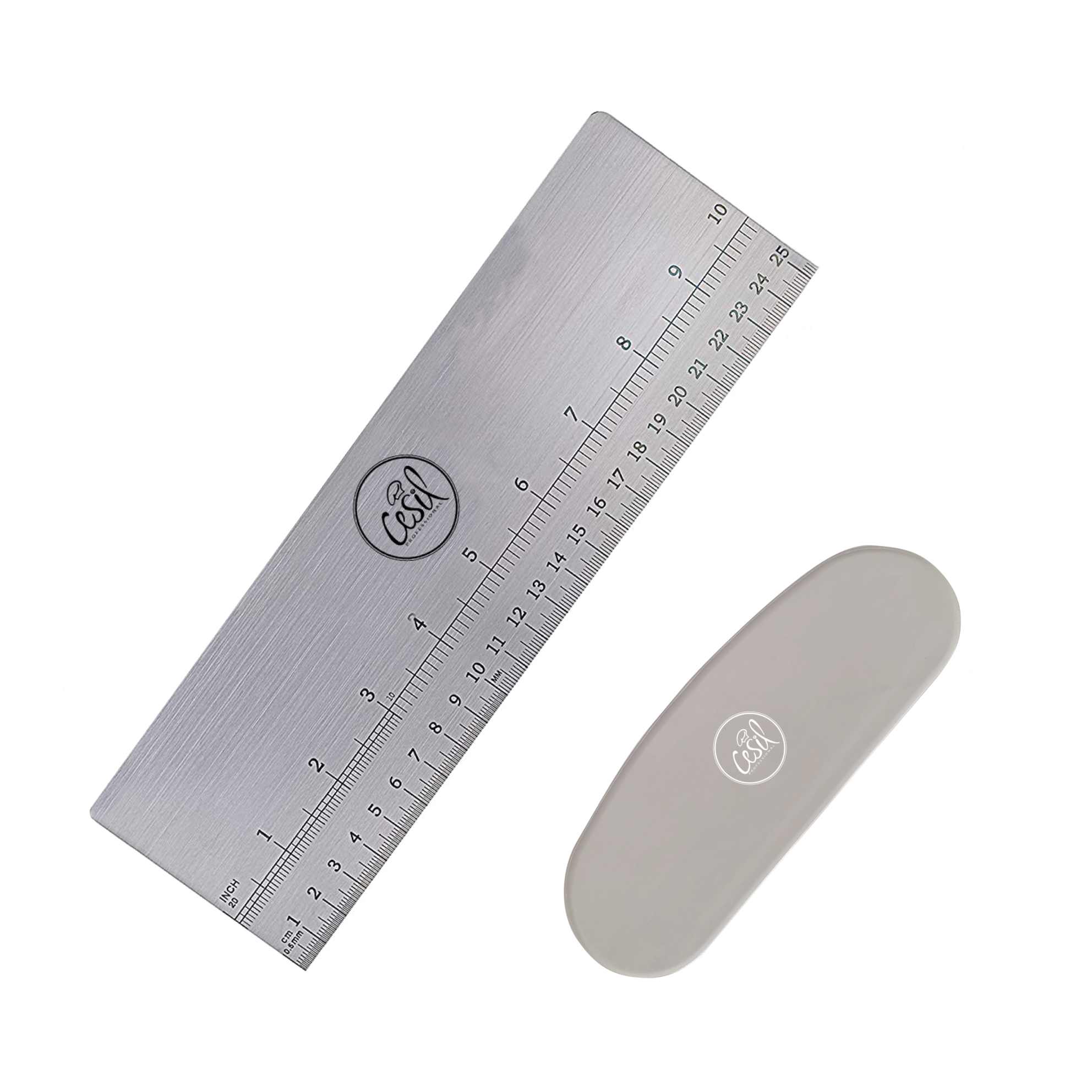 Smoother Teigkarte Spachtel groß  2 teilig