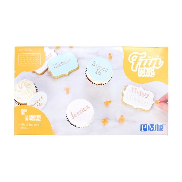 PME Buchstaben Präger Fun Fonts | Cookies & Cupcakes Collection 2
