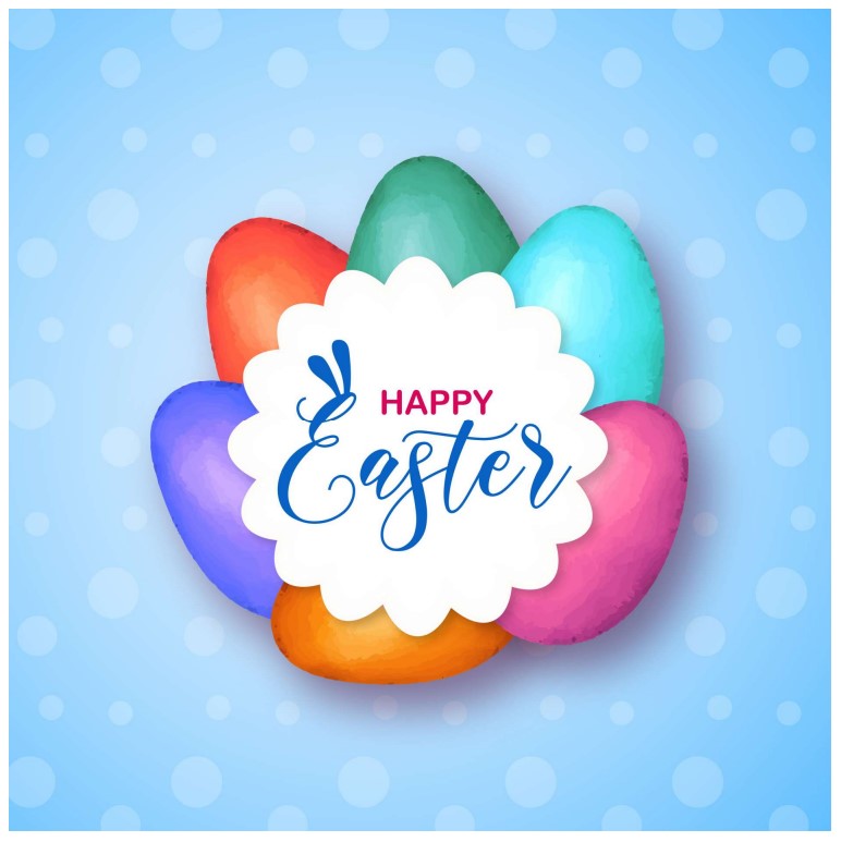 Petit Four Aufleger Happy Easter