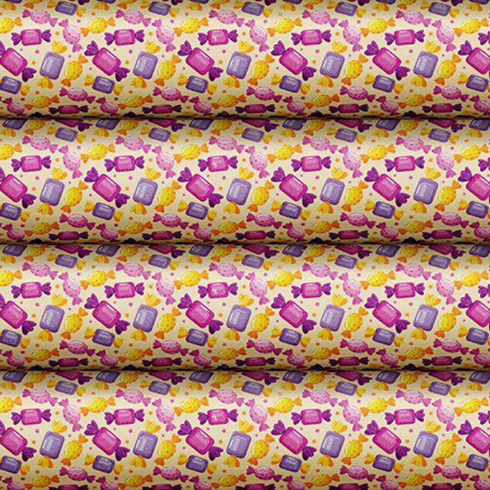 Schokoladen Transferfolie Abziehfolie Bonbons