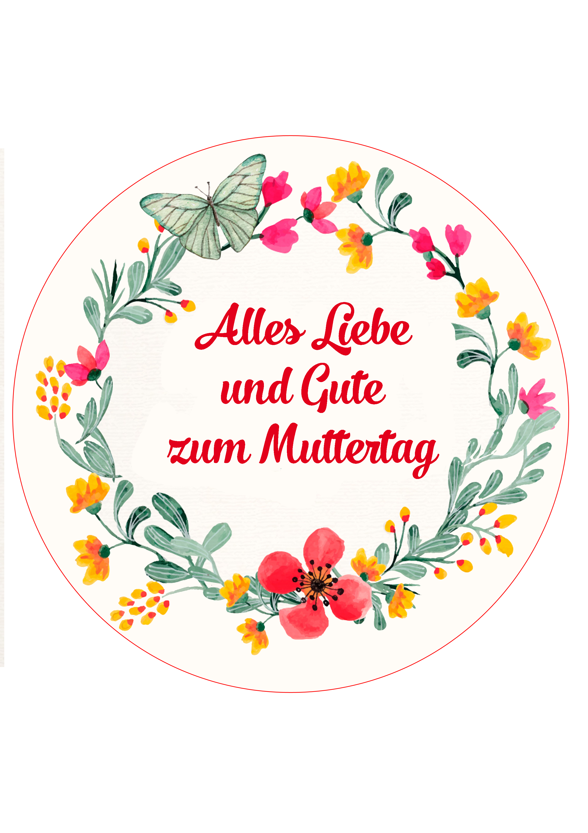 Tortenbild Muttertag