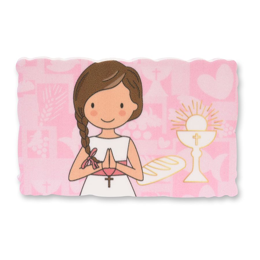Aufleger Kommunion Mädchen rosa 
