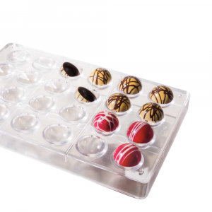 Martellato Polycarbonat MA5000 Profi Gussform Halbkugel für Pralinen