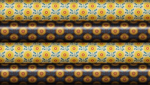 Schokoladen Transfer- Abziehfolie Gänseblümchen