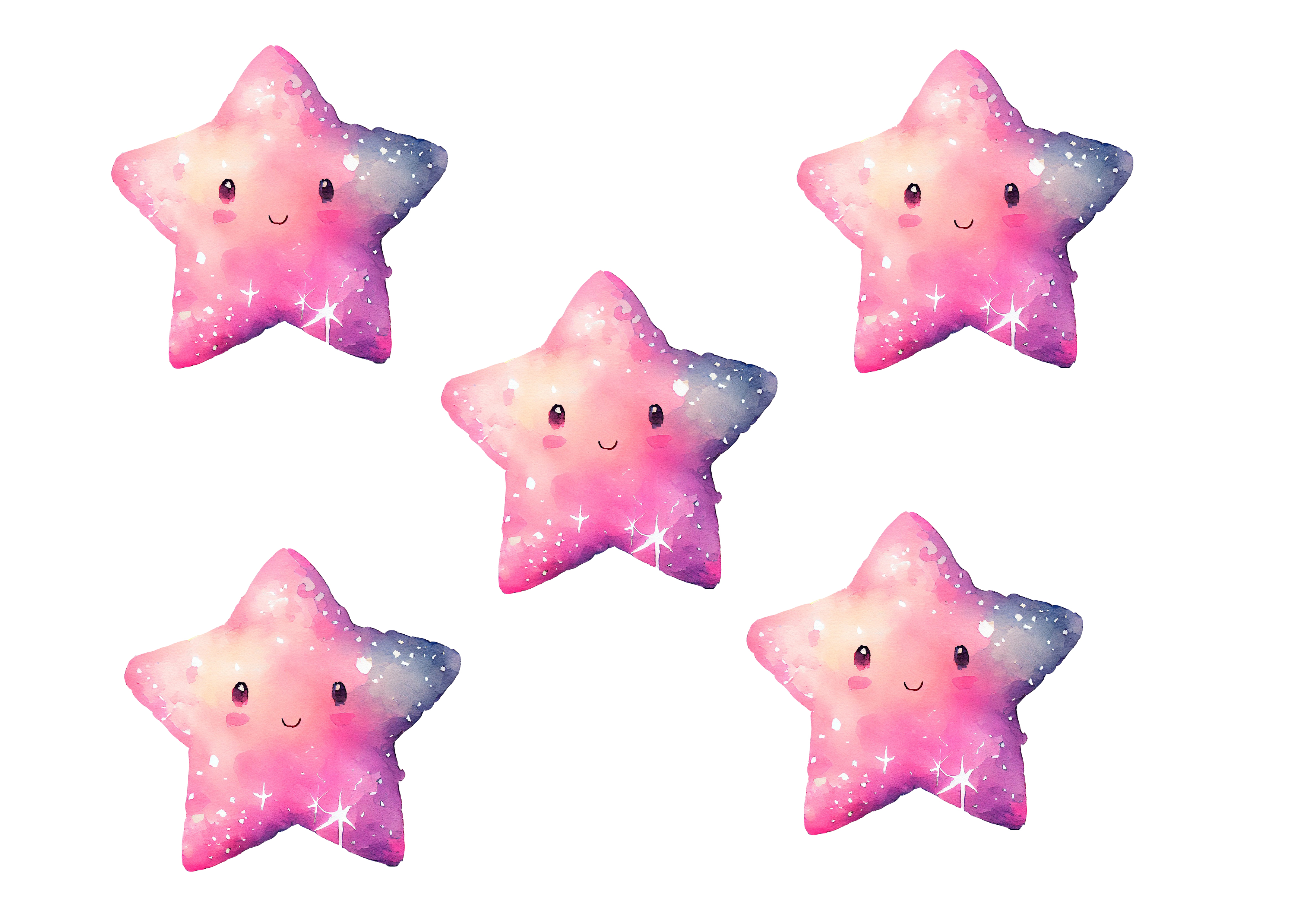 Fondantaufleger Sterne 5 tlg. Set