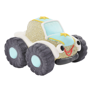 Auto/Geländewagen weiss aus Gelee und Zucker