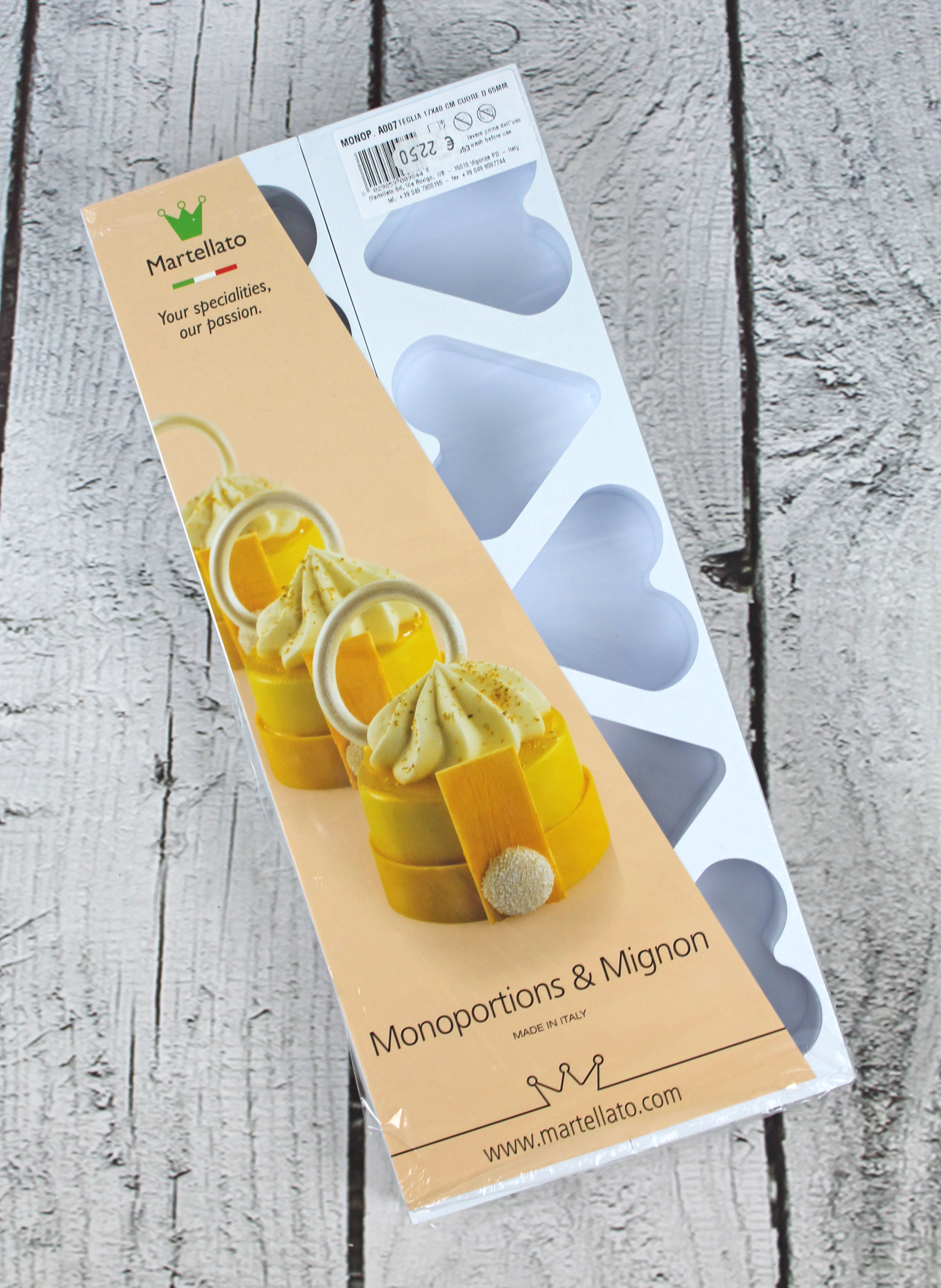 Dessertform-Set Petit-Fours Herz - groß