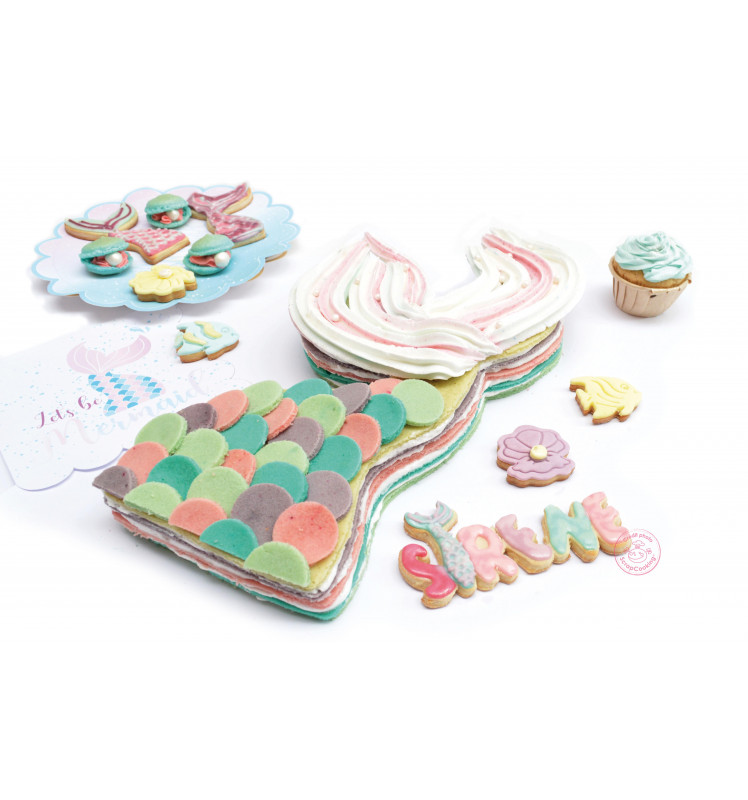 Backrahmen RIESEN Ausstecher Meerjungfrauenflosse XXL