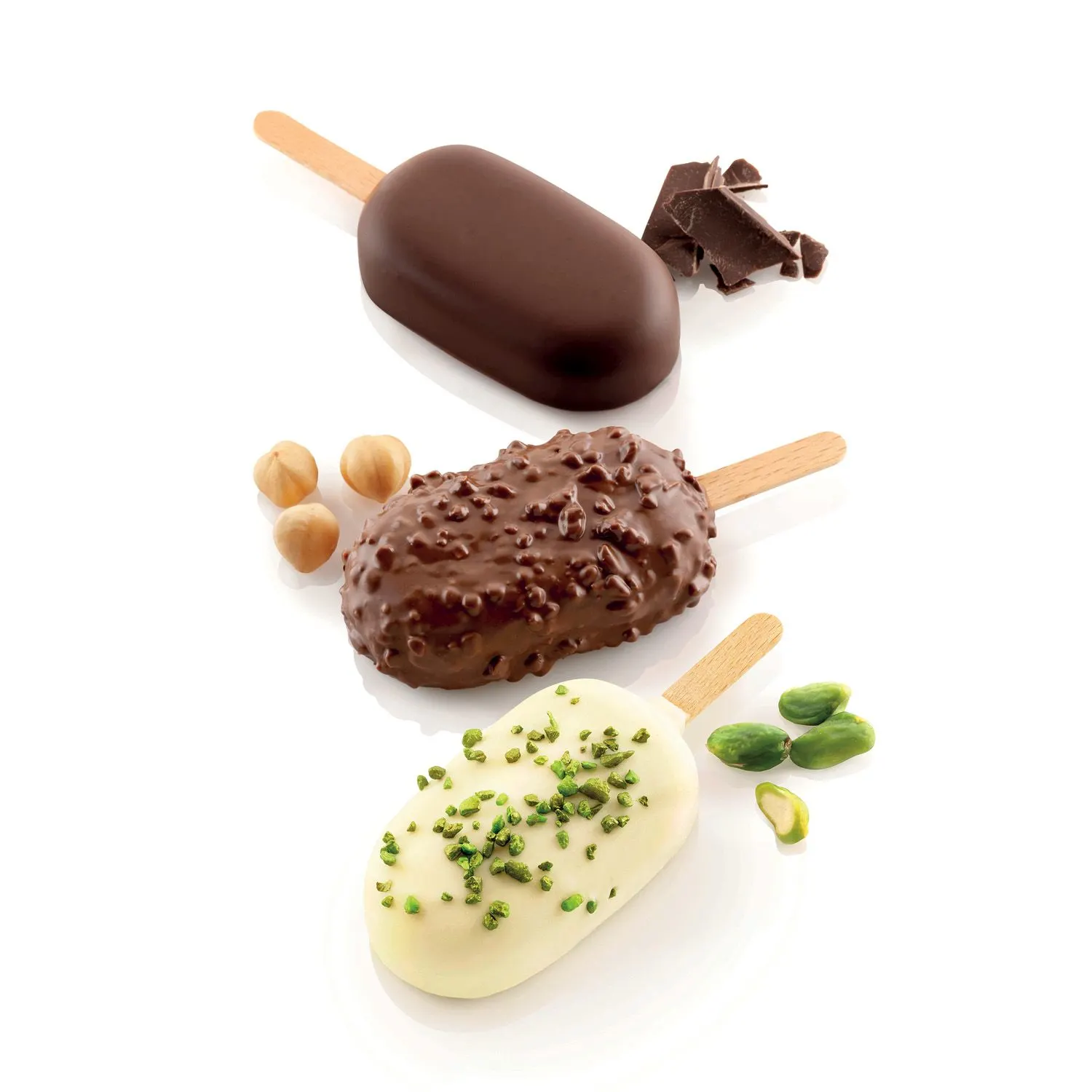 Silikomart Kit Eis/Kuchen am Stiel Mini Classic