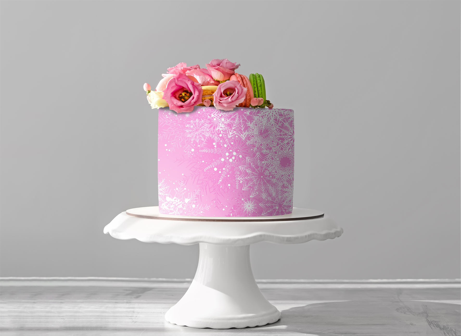 Deko Fondant Kristalle rosa