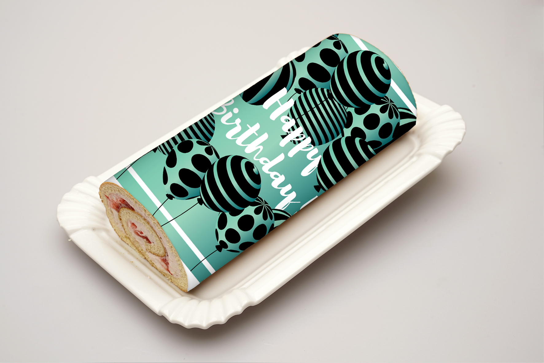 Rouladendekor Happy Birthday   